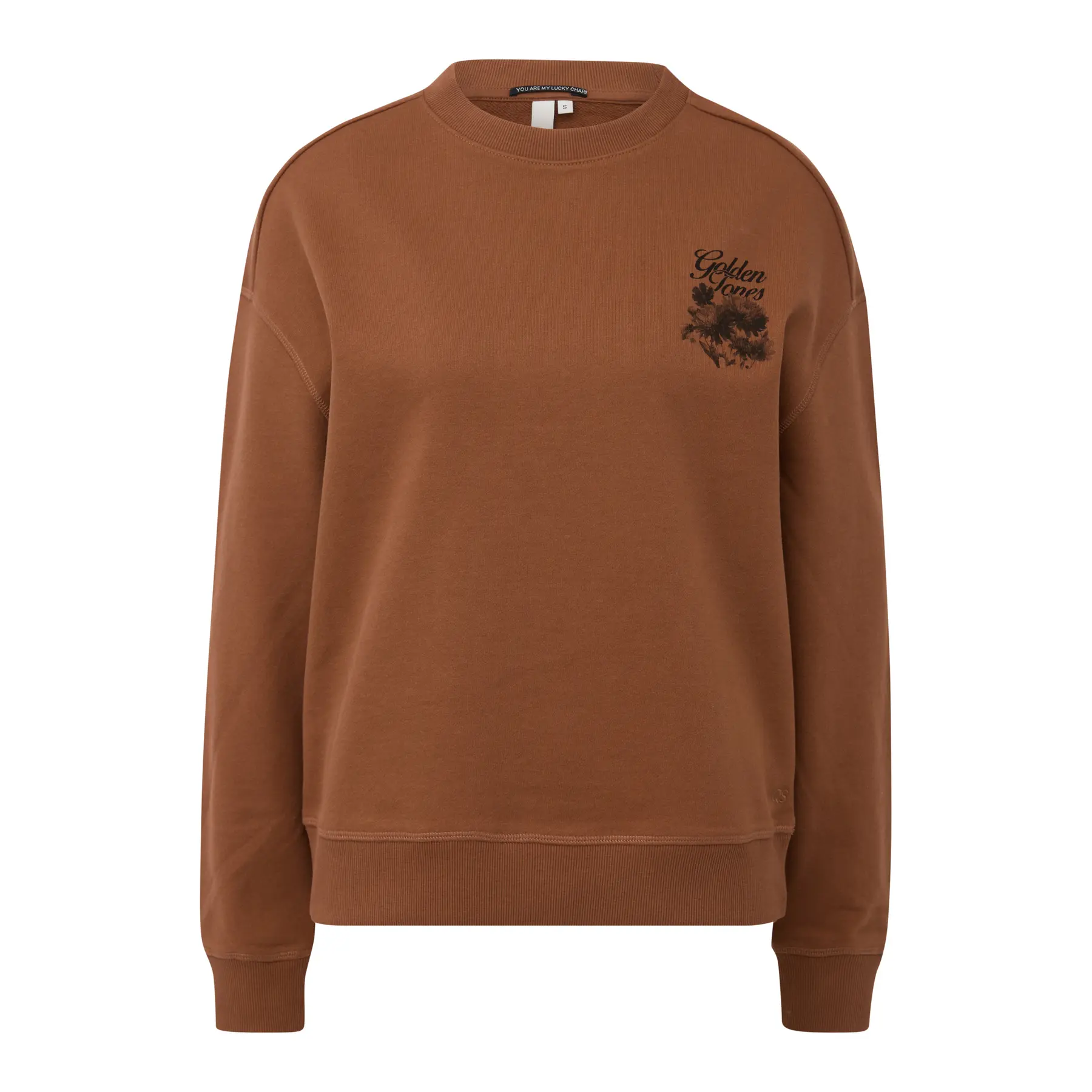 Felpa con stampa sul retro donna QS