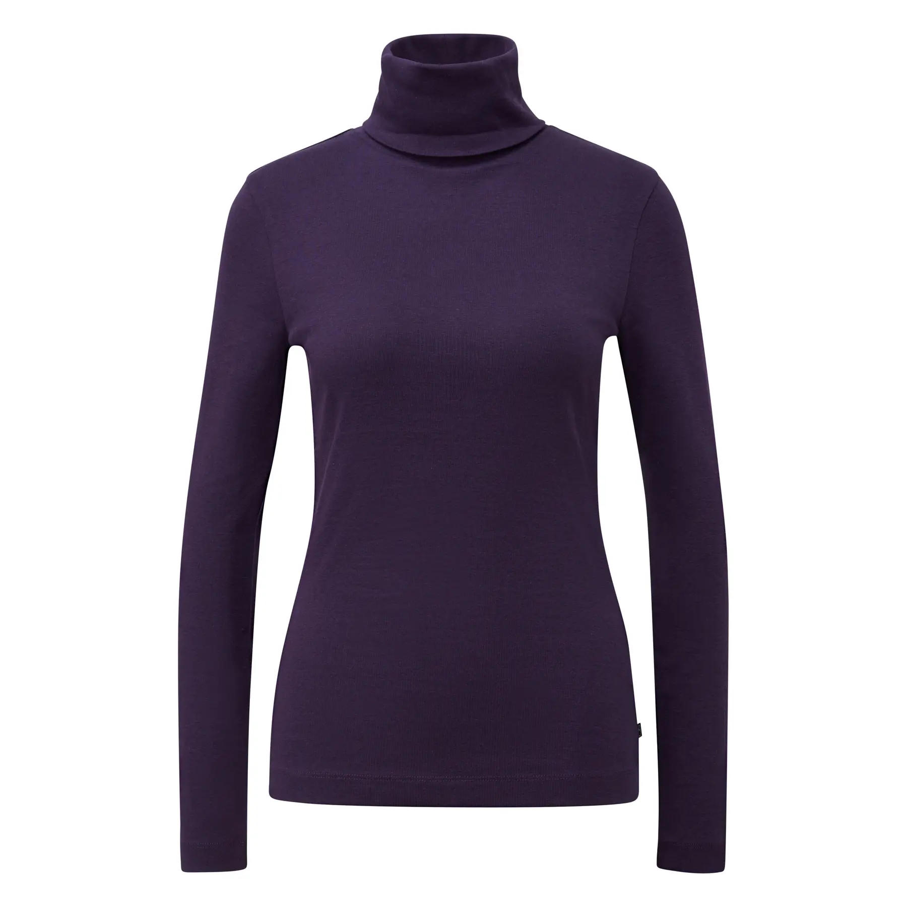 T-shirt in jersey con collo alto donna QS