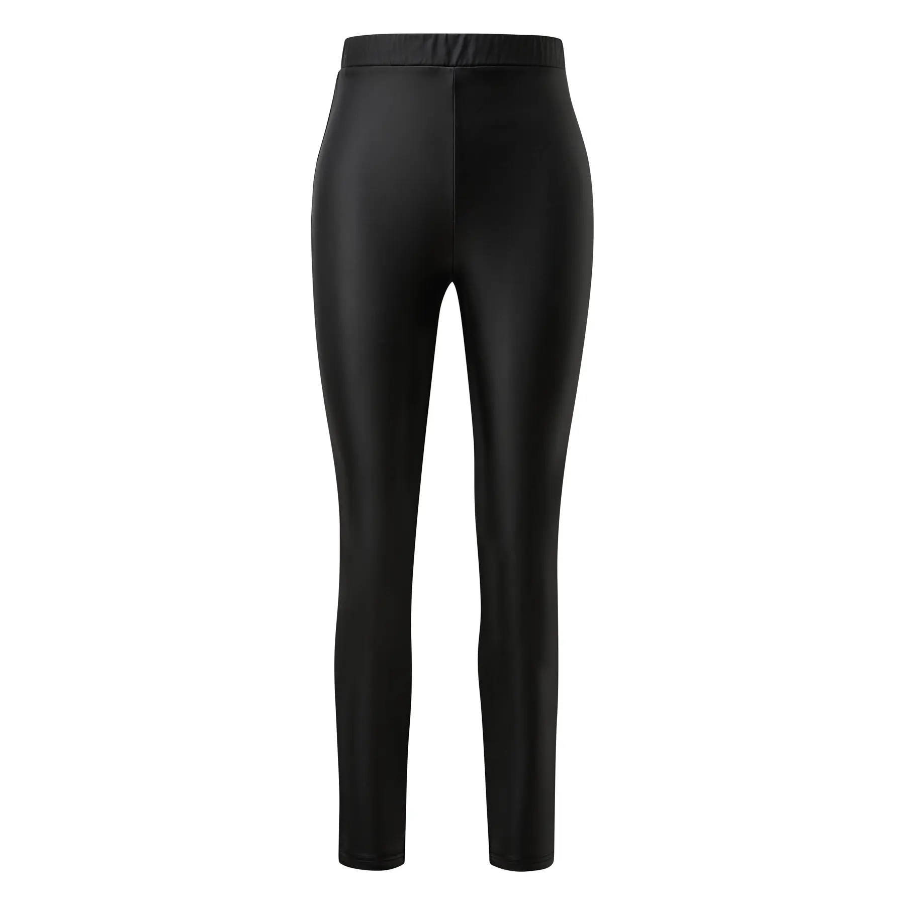 Legging effet cuir donna