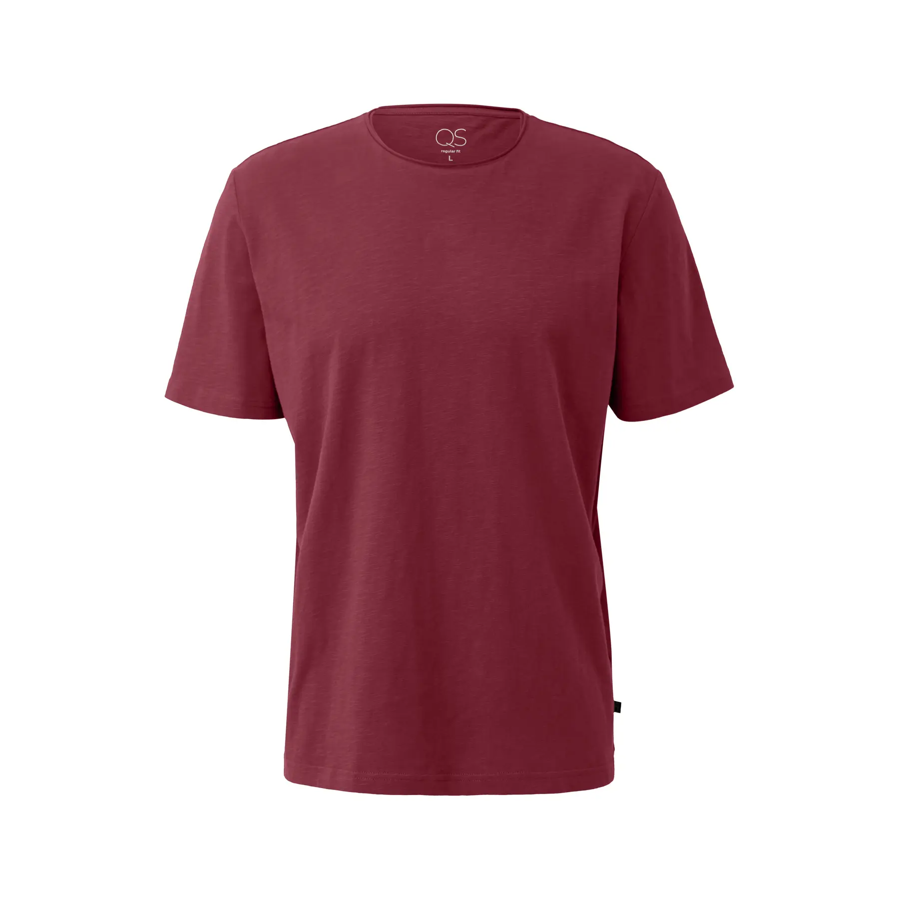 T-shirt con bordi arrotolati QS