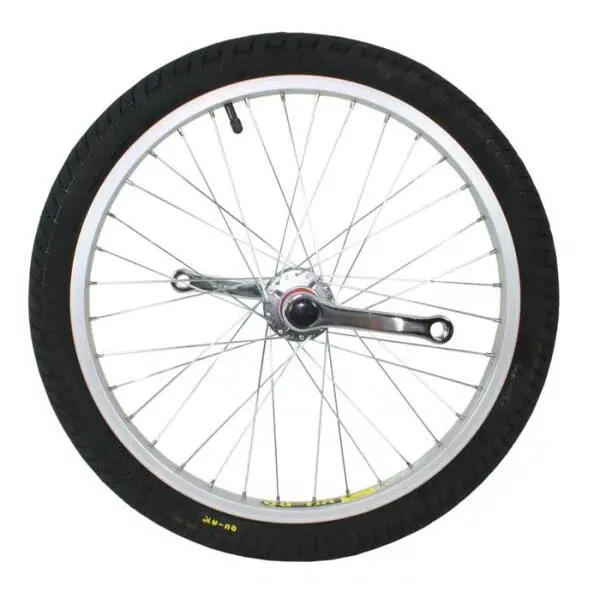 Compleet fiets wiel met crankarmen QU-AX