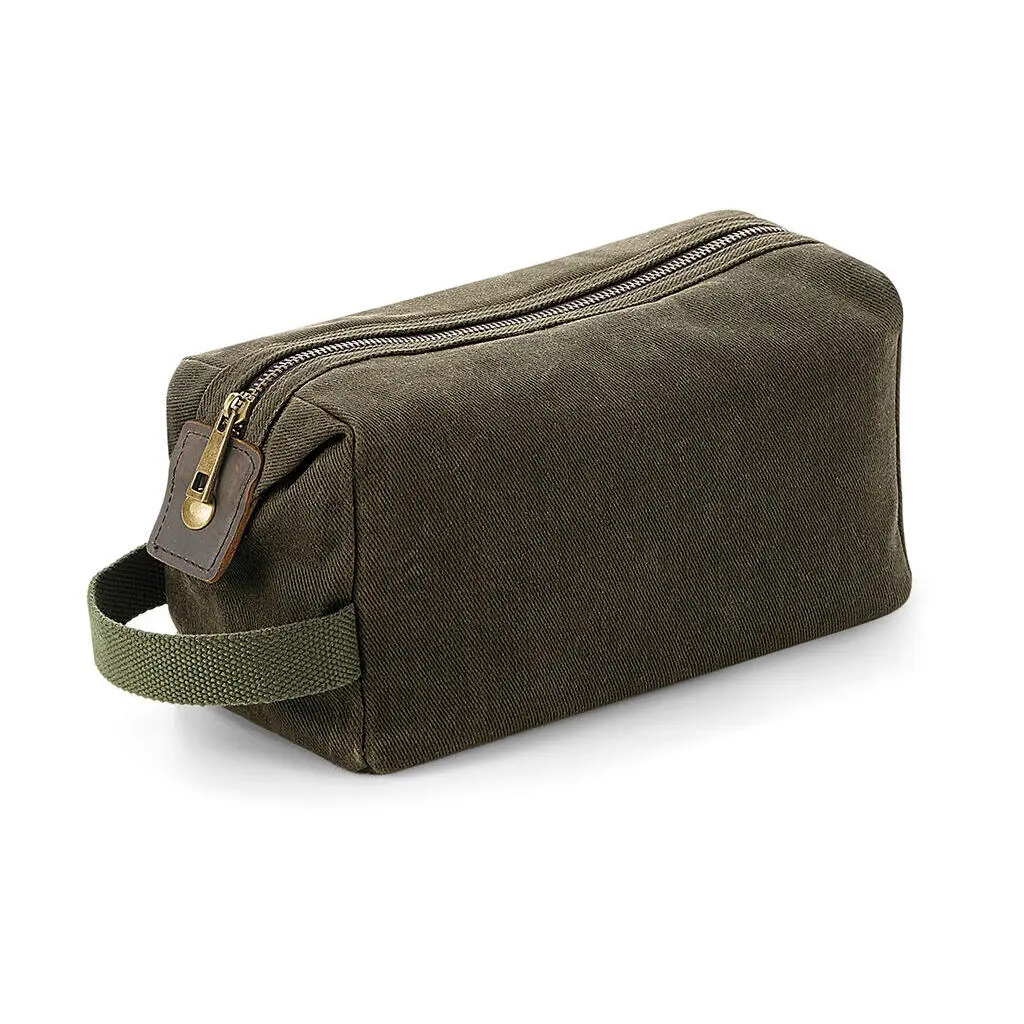 Kosmetiktasche aus Wachstuch Quadra Heritage