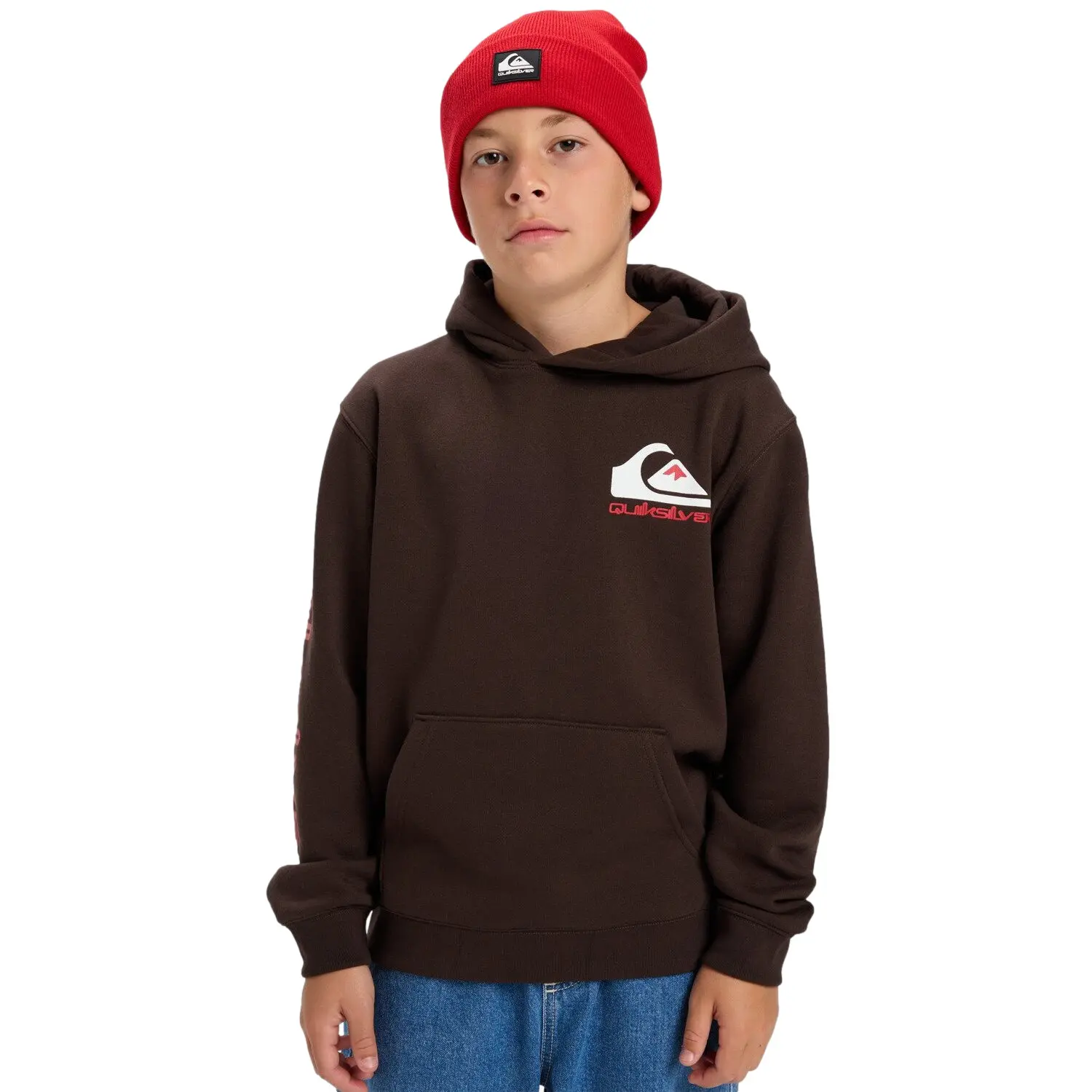 Felpa con cappuccio per bambini Quiksilver Omni Logo
