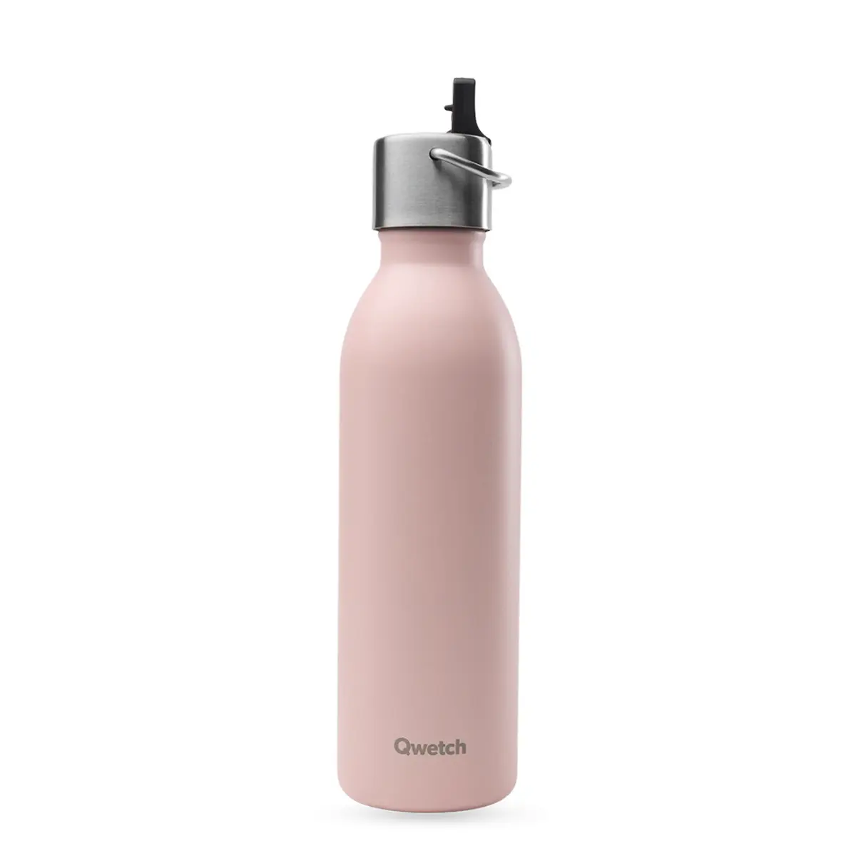 Qwetch Unisex Rose Bouteille Isotherme Avec Bouchon Active