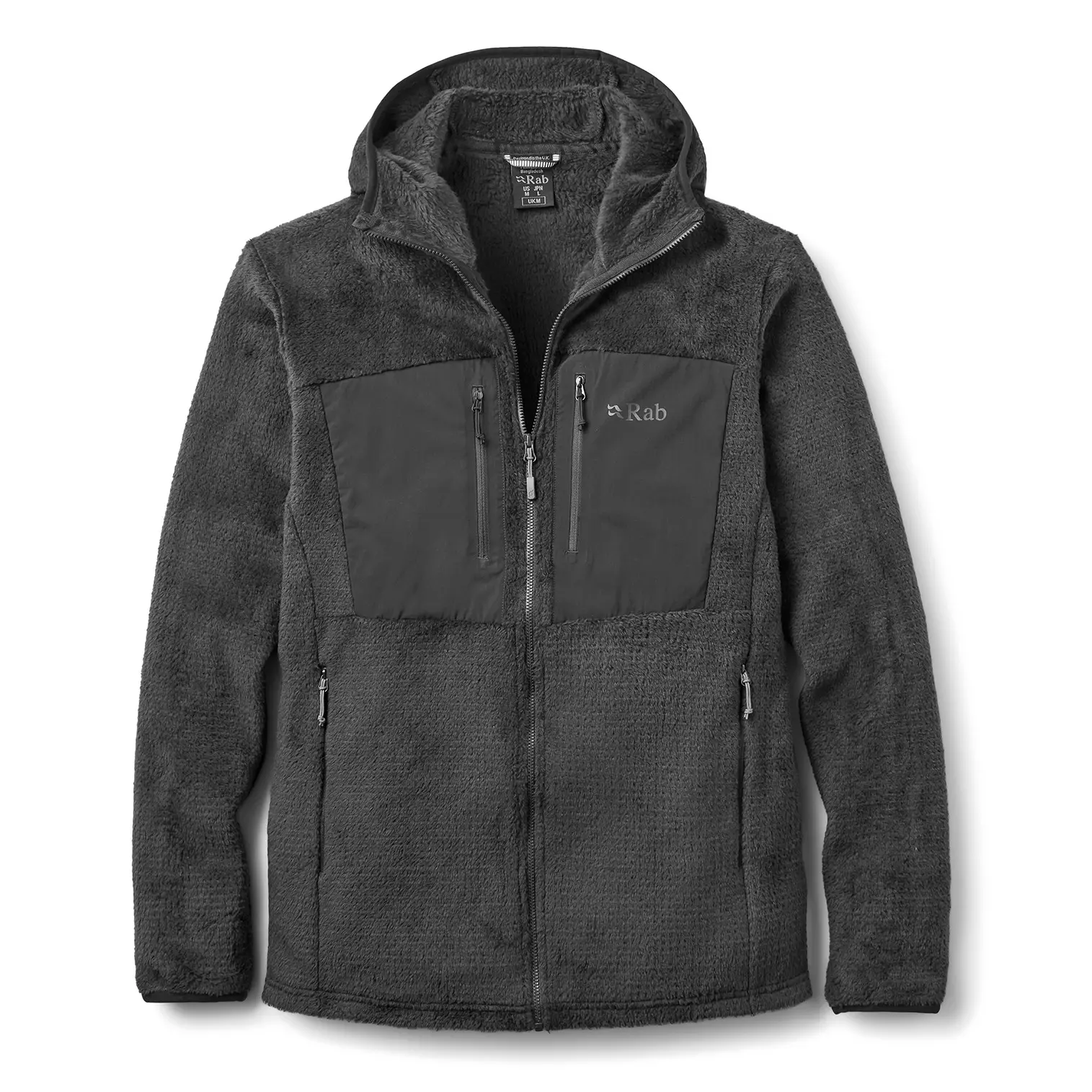 Hooded fleece Rab Granitic