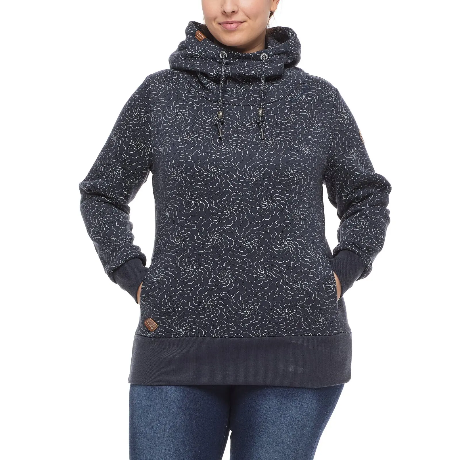 Hoodie Damen Ragwear Yoda Print Plus