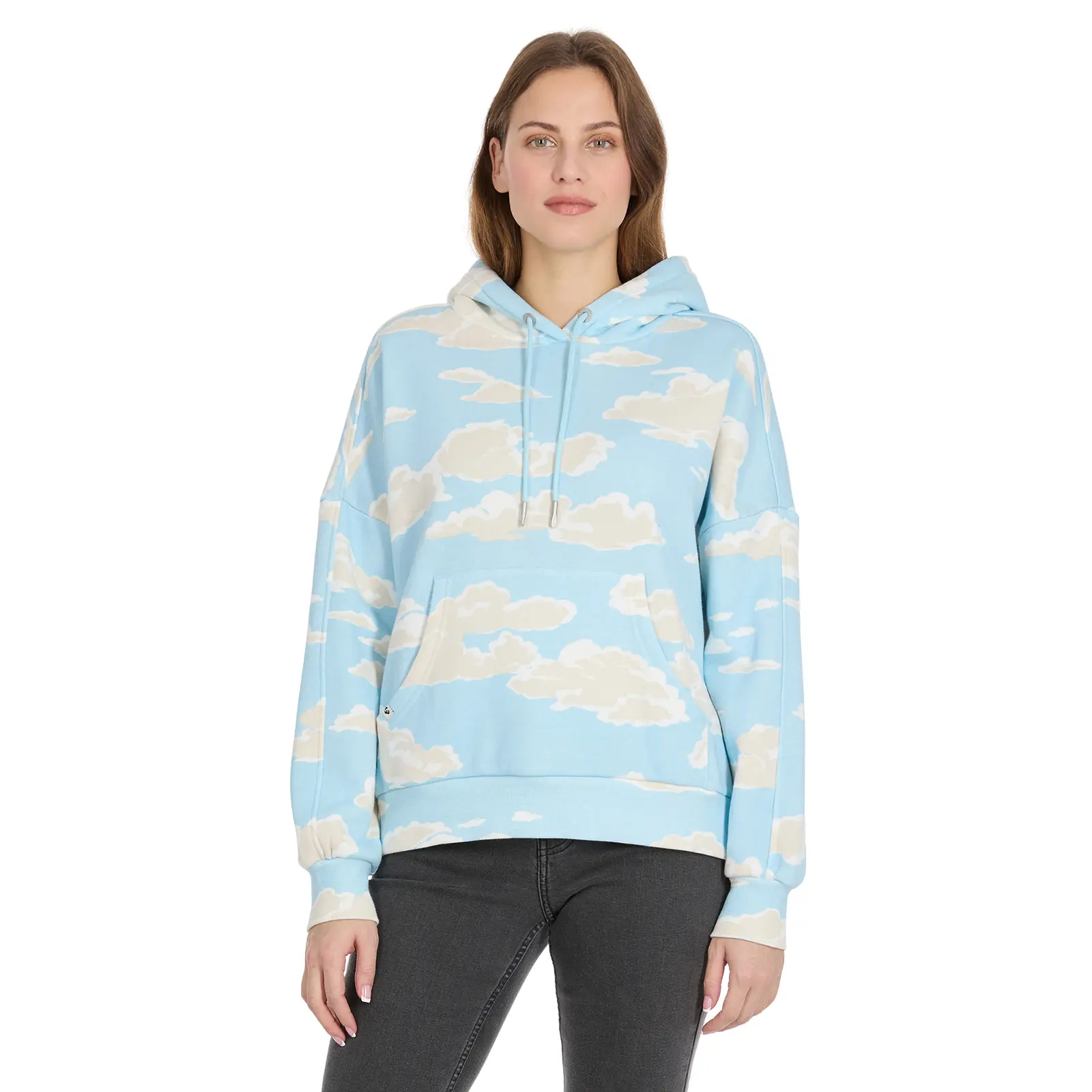 Felpa con cappuccio con stampa da donna Ragwear Pirita