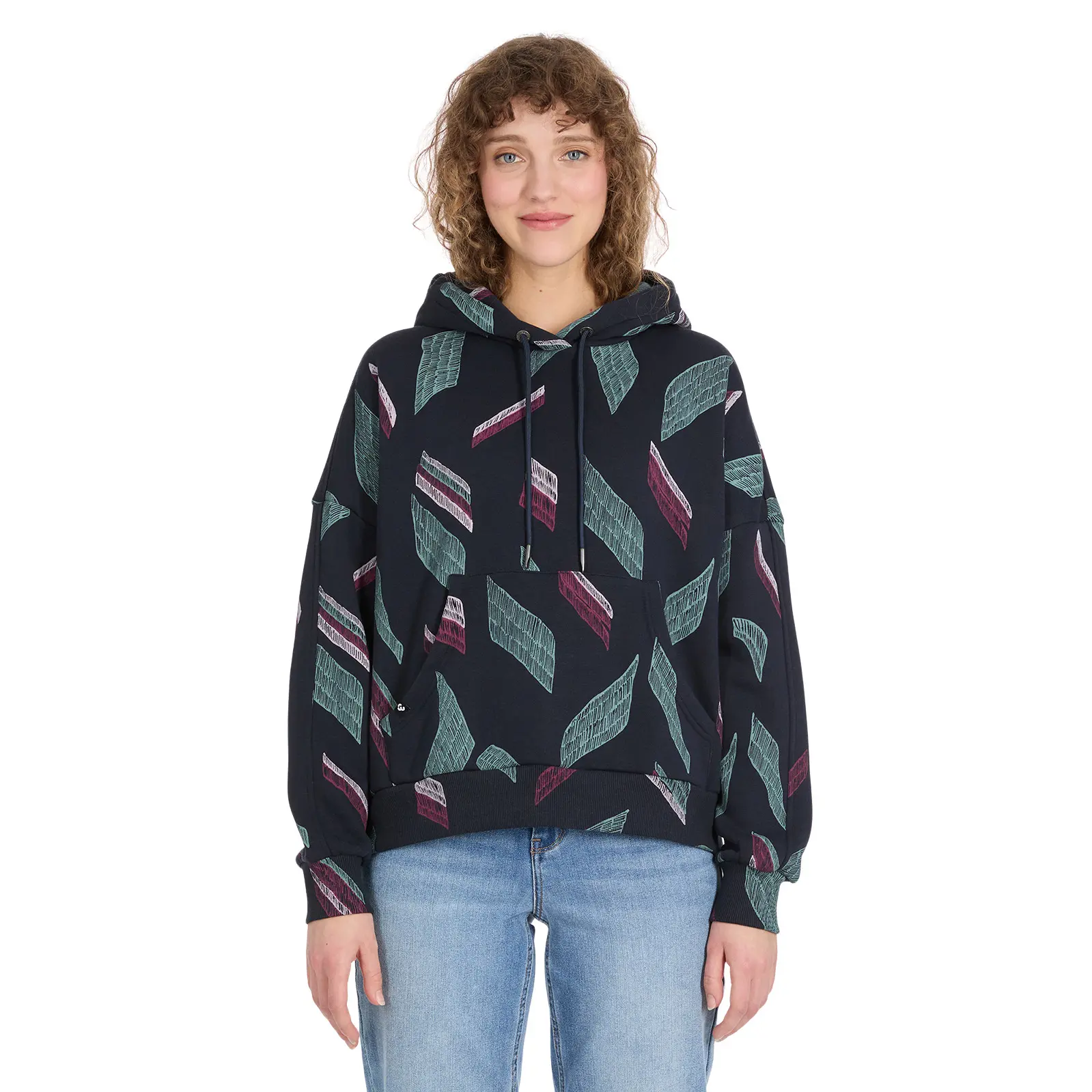 Felpa con cappuccio con stampa da donna Ragwear Pirita