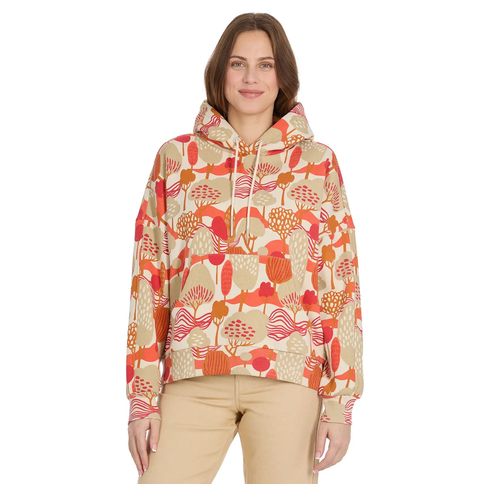 Felpa con cappuccio con stampa da donna Ragwear Pirita