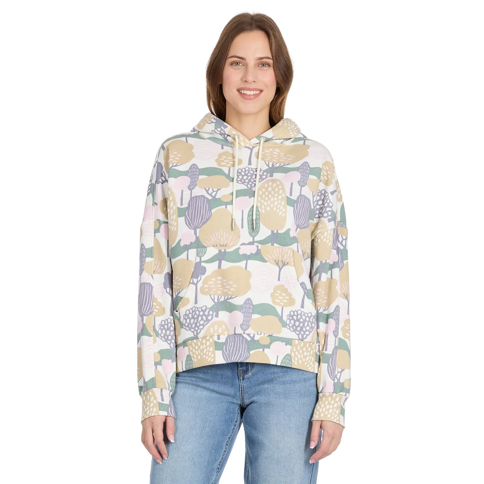 Felpa con cappuccio con stampa da donna Ragwear Pirita