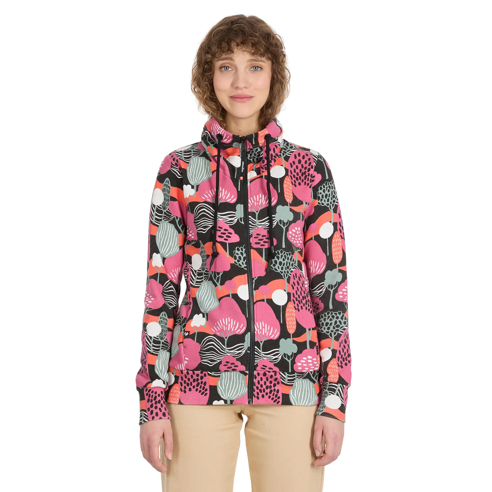 Felpa con cappuccio con stampa da donna Ragwear Ronette