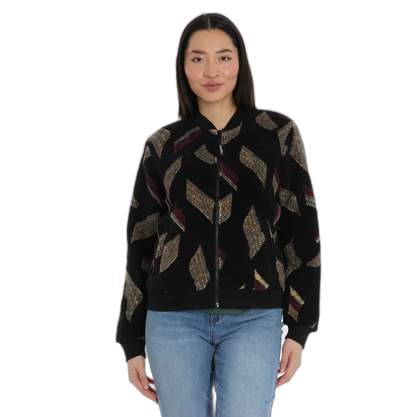Damen Druck-Fleecejacke mit Reißverschluss Ragwear Cairro