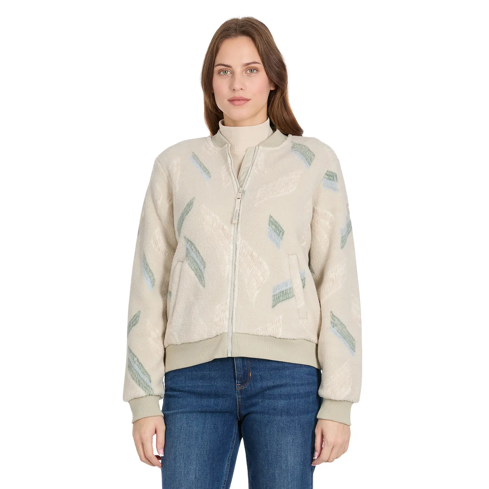 Damen Druck-Fleecejacke mit Reißverschluss Ragwear Cairro