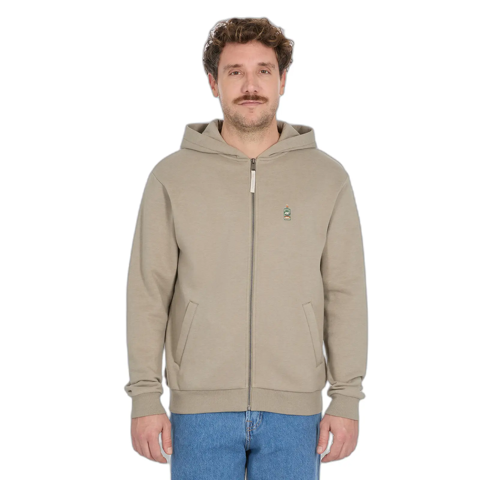 Geborduurd hoodie met rits Ragwear Natten