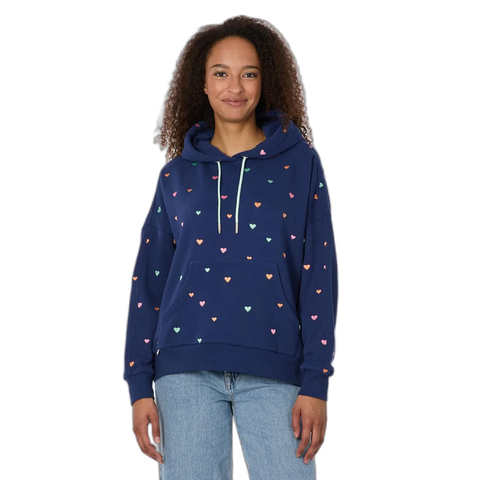 Felpa con cappuccio da donna Ragwear Pirita Hearts