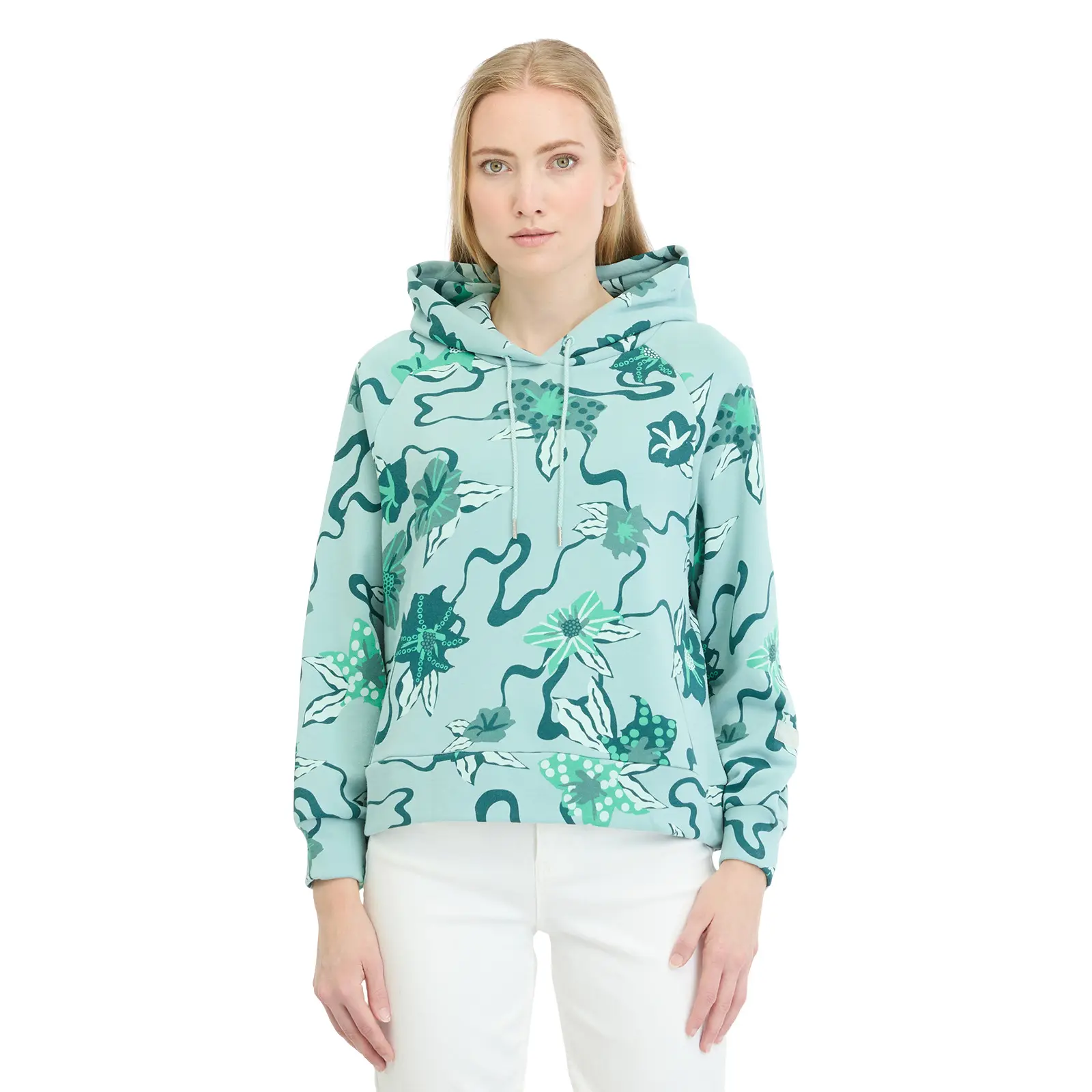 Damen-Kapuzensweatshirt Ragwear Tonna Print