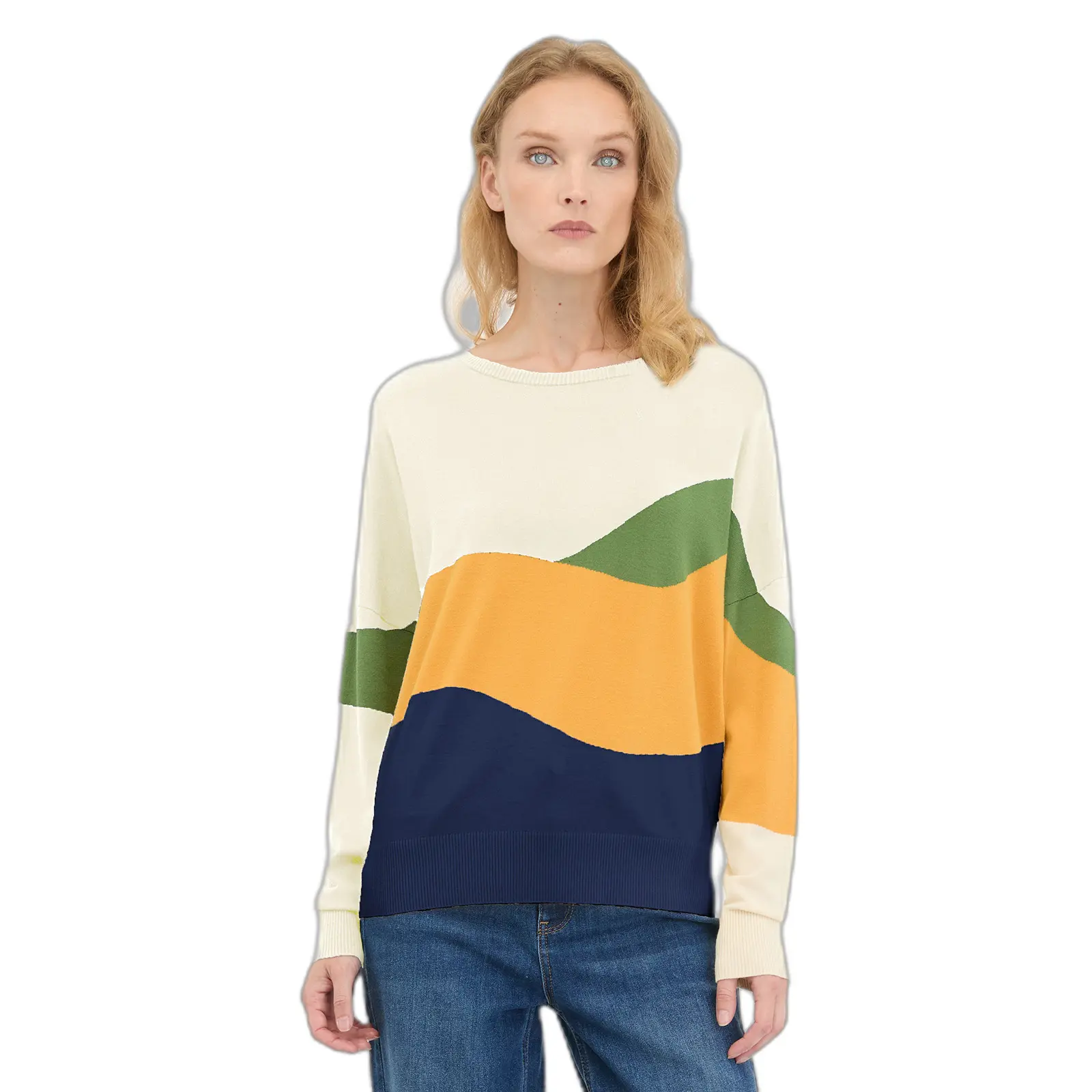Pullover Damen Ragwear Glannis Block