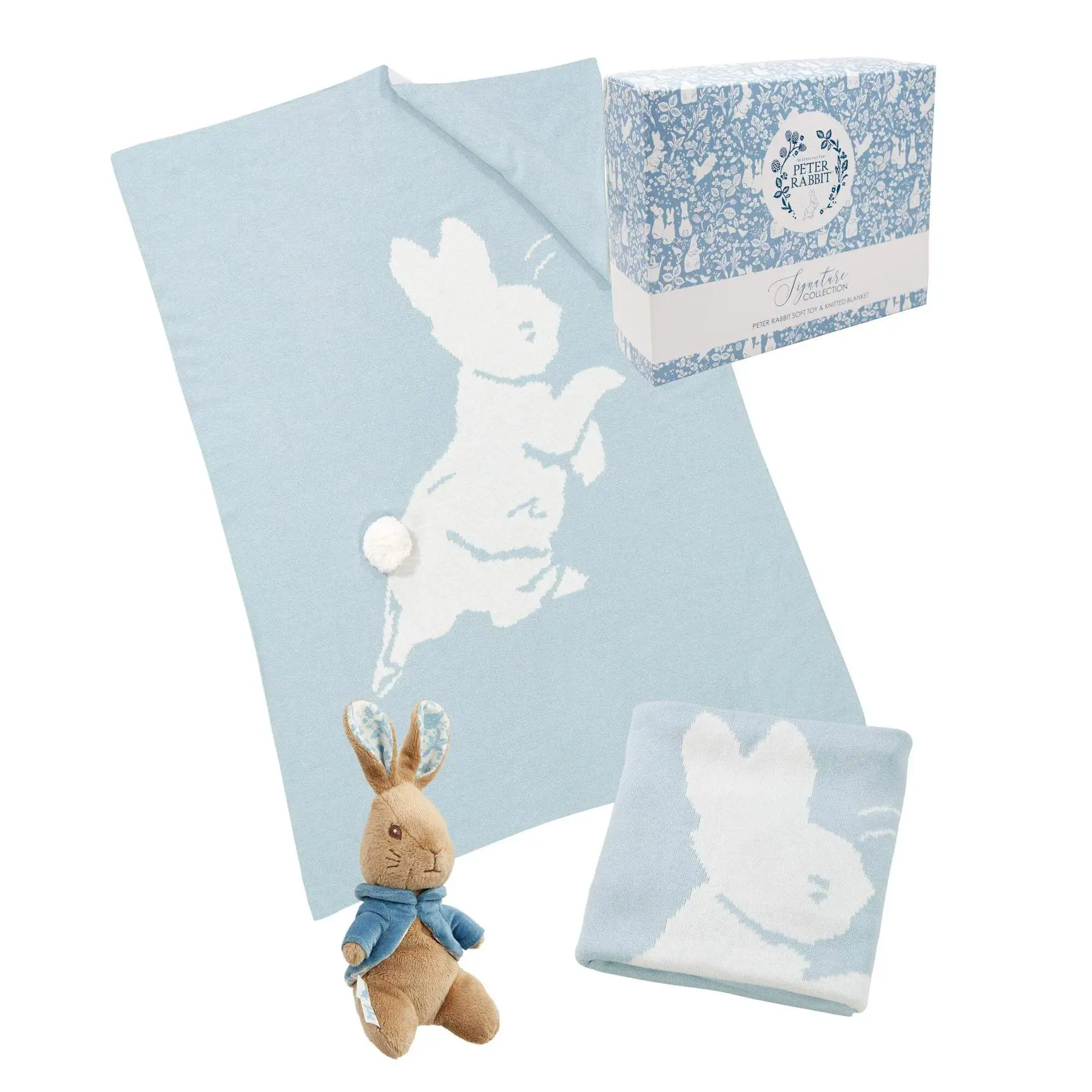 Coffret cadeau en tricot avec peluche Rainbow Designs Peter Rabbit Signature