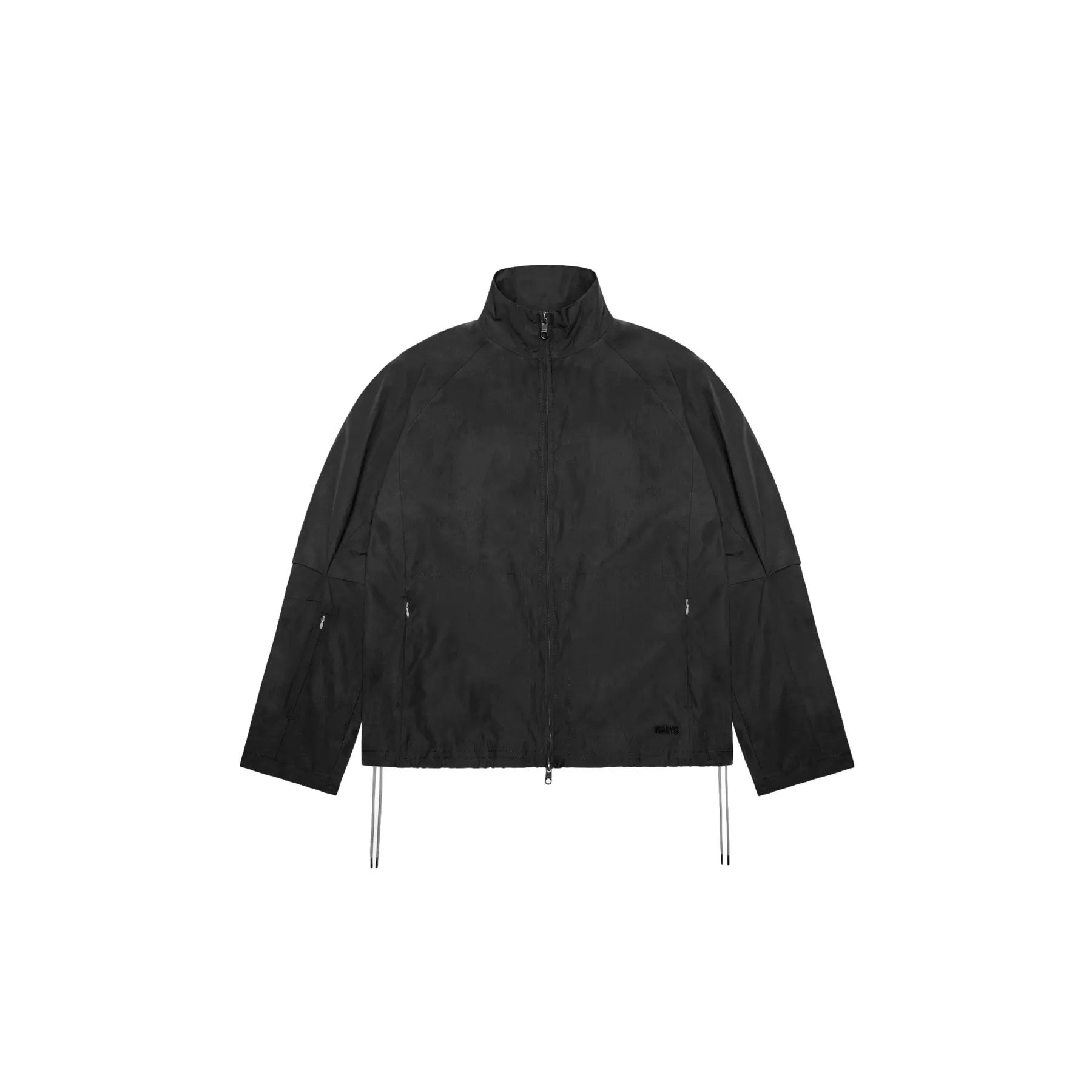 Rains Mens Light Woven Water-Resistant Track Top - Black 01 - Medium - Image 3