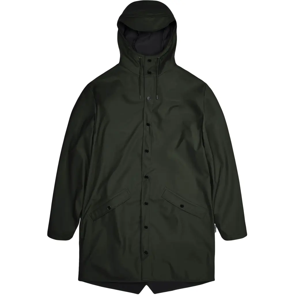 Rains Unisex Grün Long Jacket | Rainwear | | Xl - Bild 3