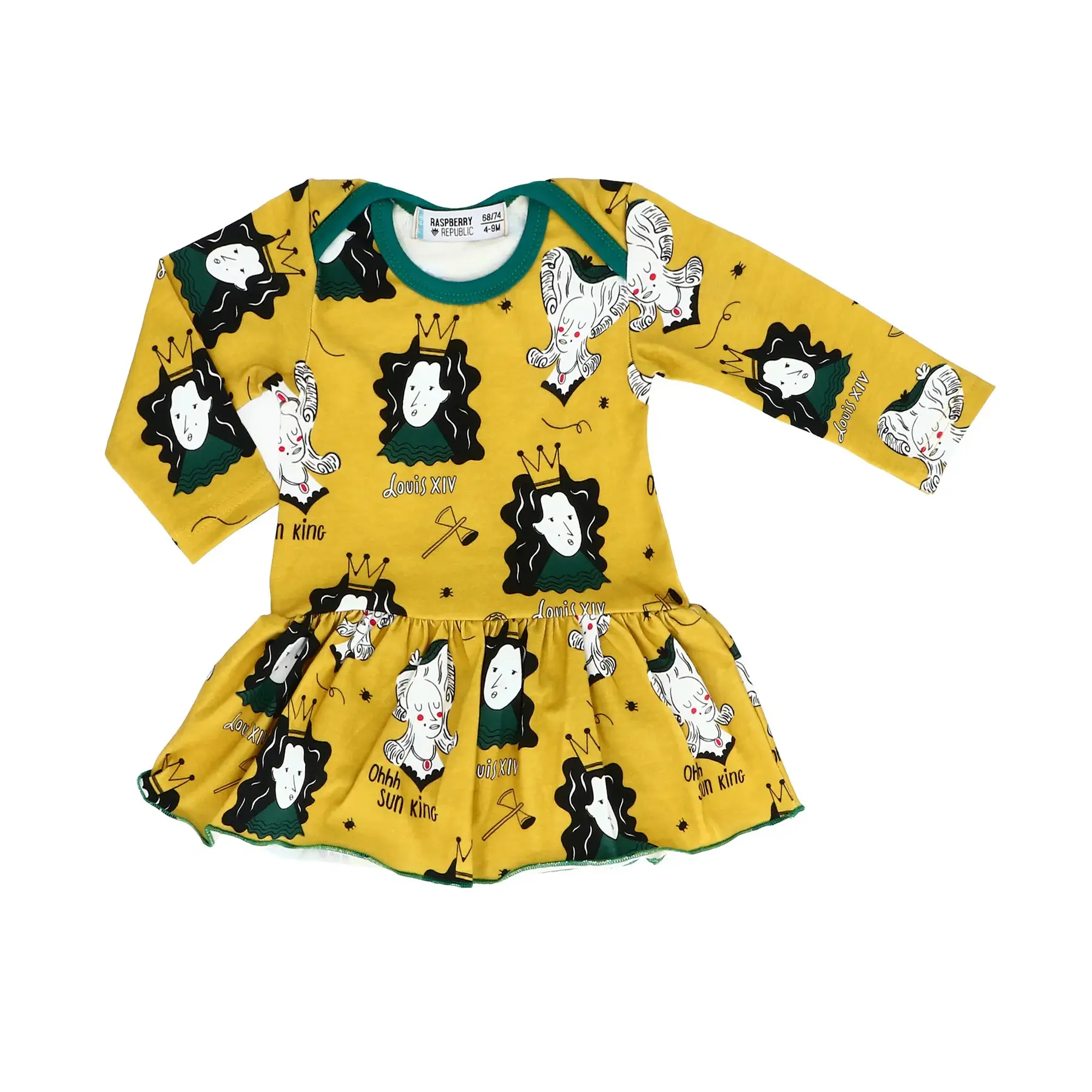 Body manches longues avec jupe bébé fille Raspberry Republic