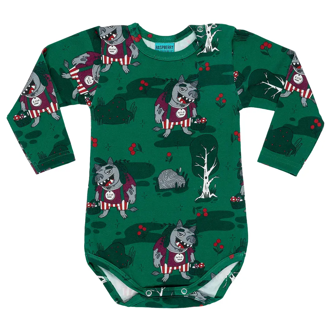 Body da bambino a maniche lunghe Raspberry Republic