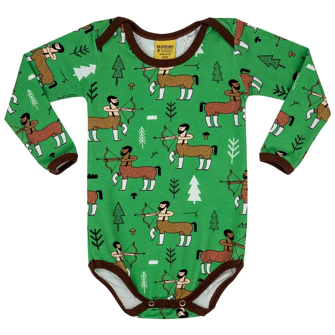 Body da bambino a maniche lunghe Raspberry Republic