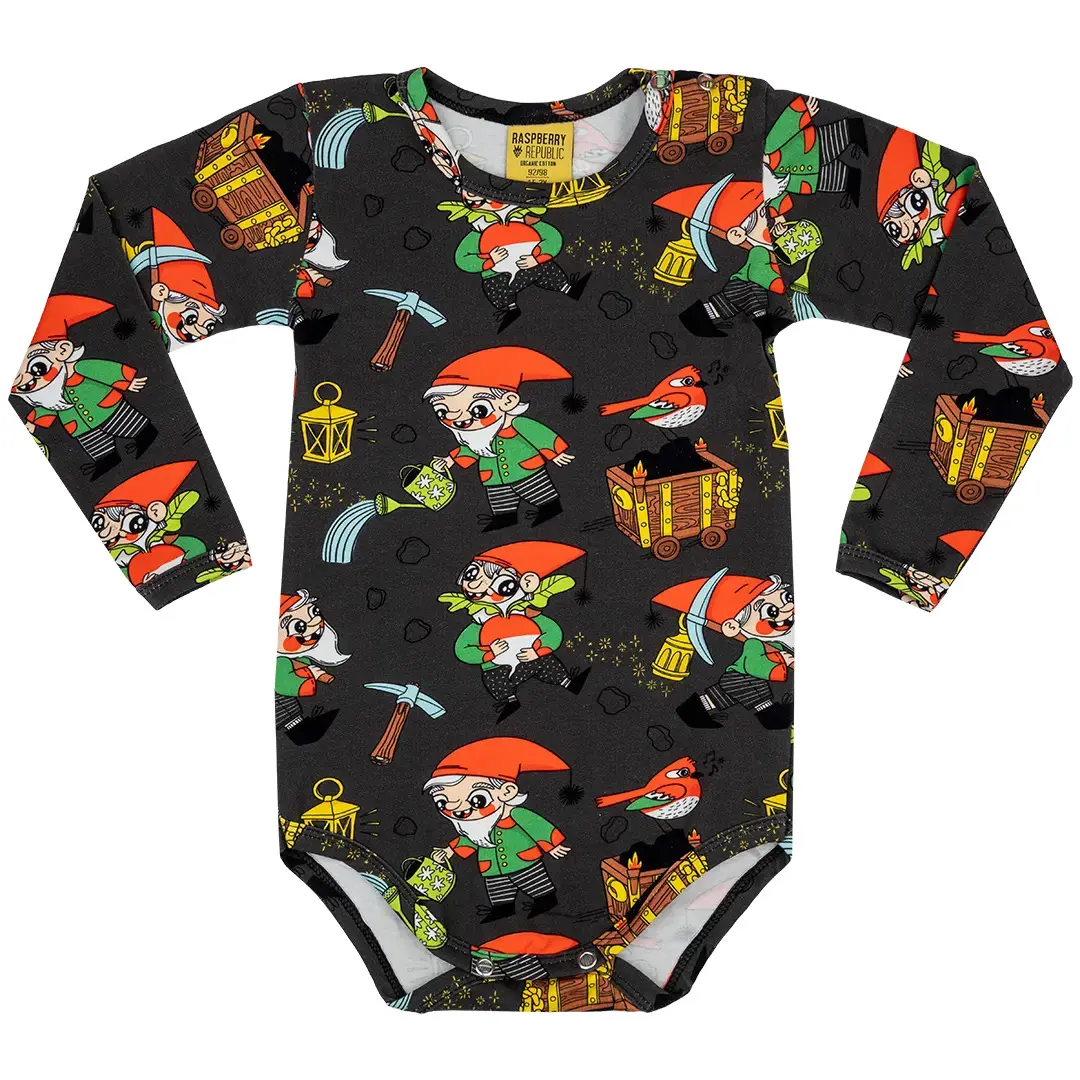 Body da bambino a maniche lunghe Raspberry Republic
