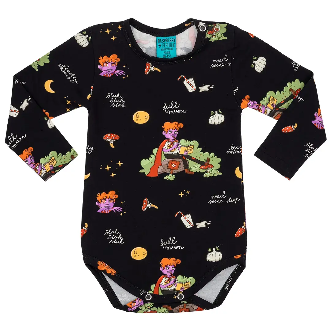 Body da bambino a maniche lunghe Raspberry Republic
