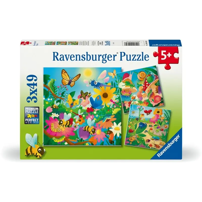 Puzzel 3X49 stukken Wereld Insecten Ravensburger