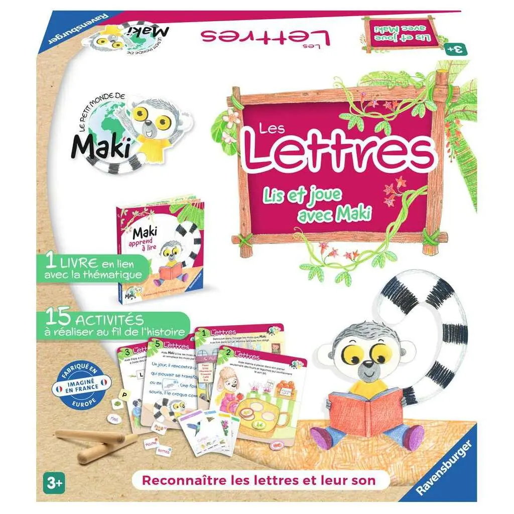 Ravensburger - Maki apprend à lire - Jeu éducatif d'apprentissage de la lecture - Image 3