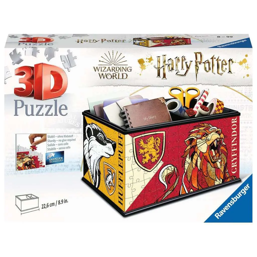Puzzle 216 Teile 3D Aufbewahrungsbox - harry potter Ravensburger