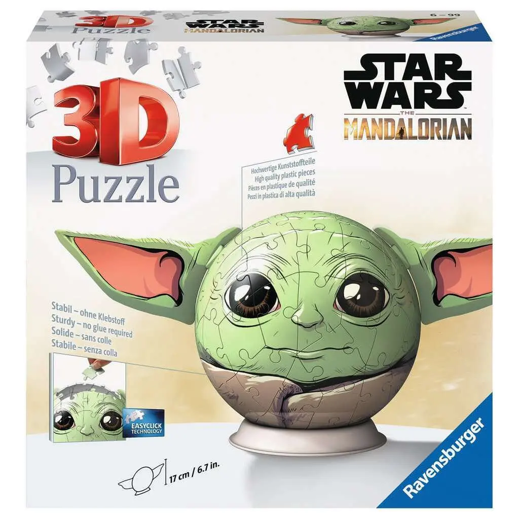 3d Ball Puzzle mit 72 Teilen Ravensburger Star Wars Grogu