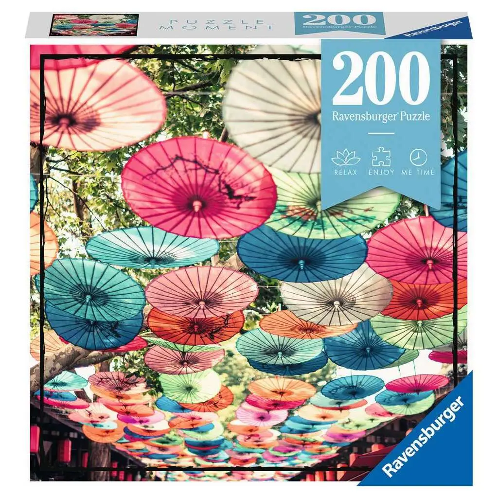 Puzzles 200 Stück Moment Regenschirme Ravensburger