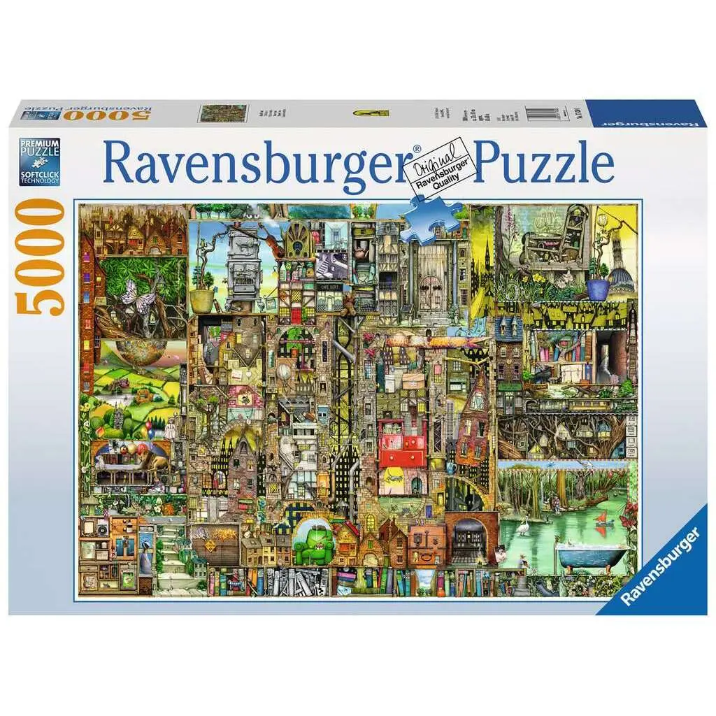 Puzzle 5.000 Teile bizarre Stadt / colin thompson Ravensburger