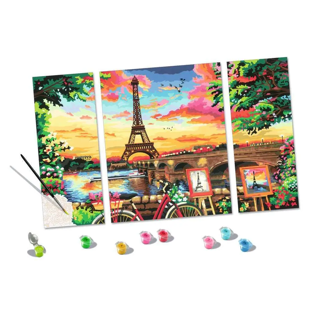 Coloriage triptyque paris Ravensburger CreArt Triptyque Paris