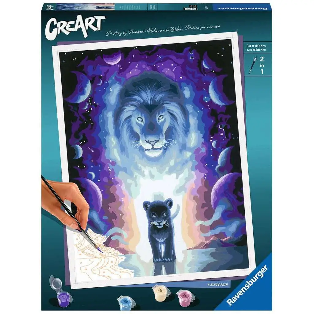 Ausmalbilder Ravensburger CreArt Lion 30x40cm Jojoesart edition