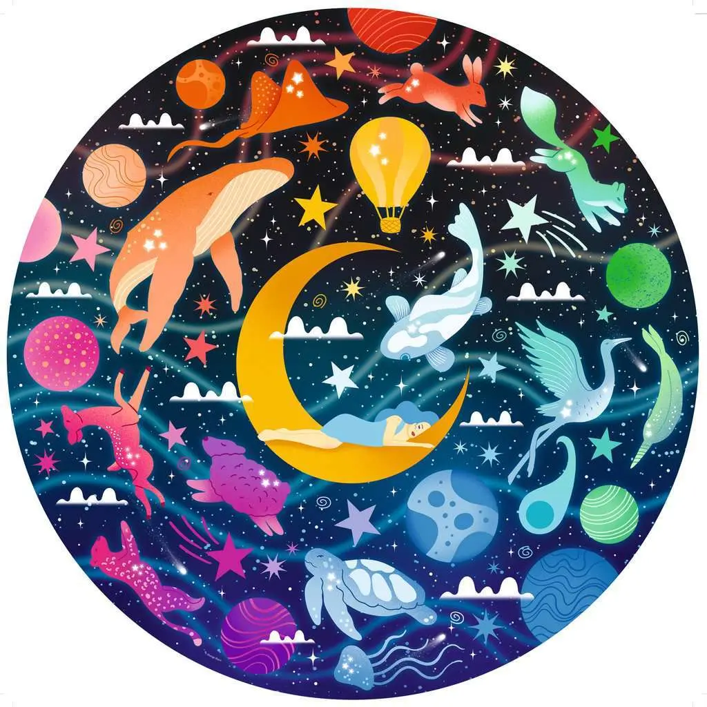 500-teiliges rundes Puzzle - Träume Ravensburger Circle of Colors