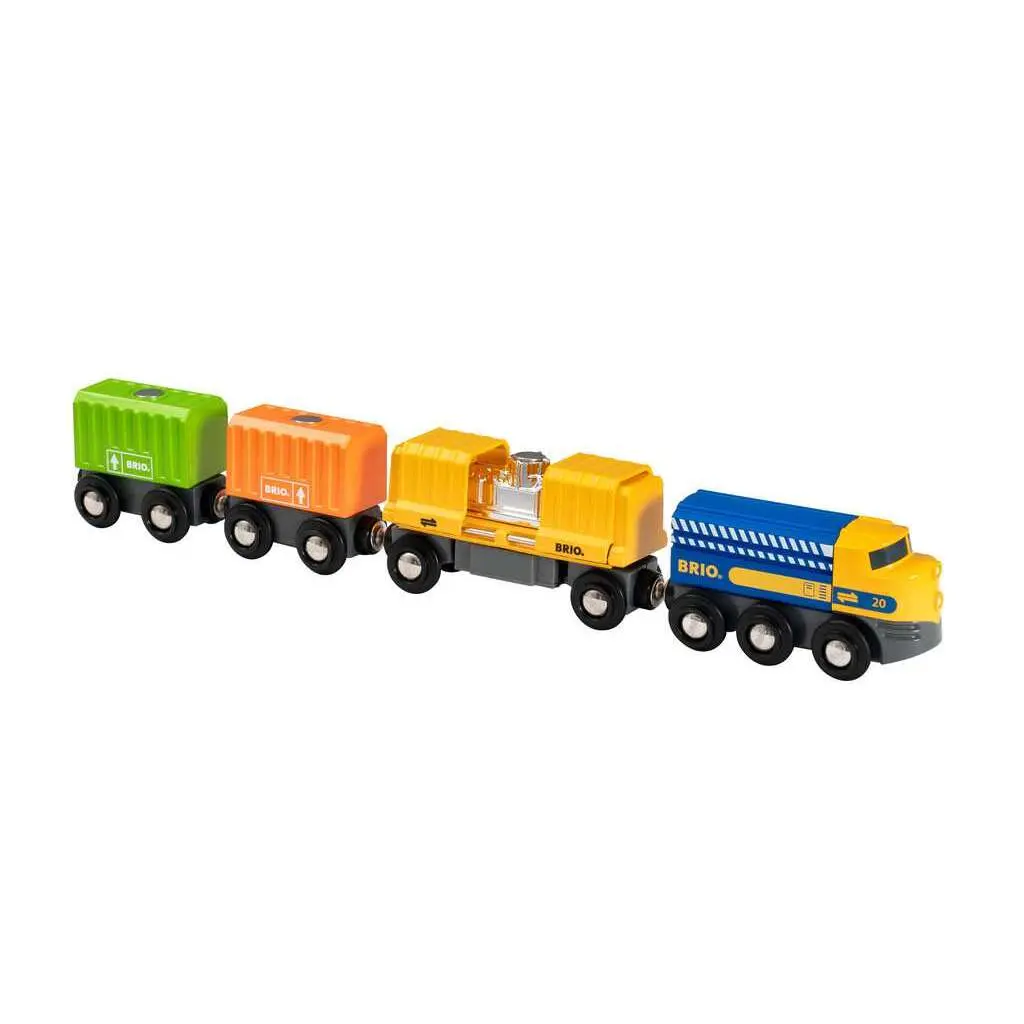 Brio Mehrfarbig Güterzug Mit Drei Waggons - Image 12