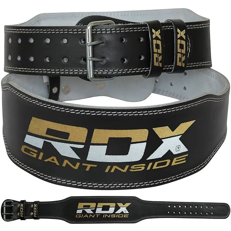Lederen gewichthefriem RDX 4"