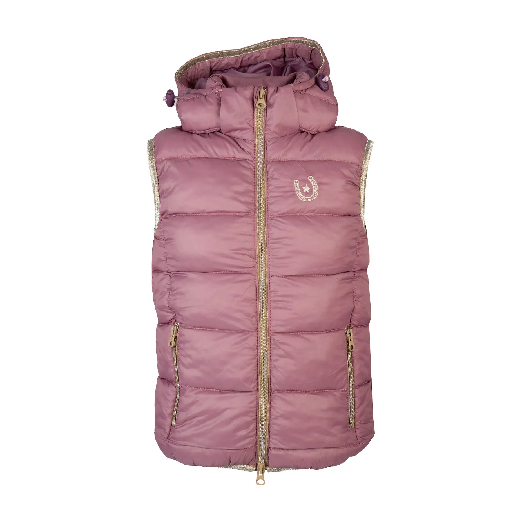 Reitjacke für Mädchen ohne Ärmel Red Horse Rai