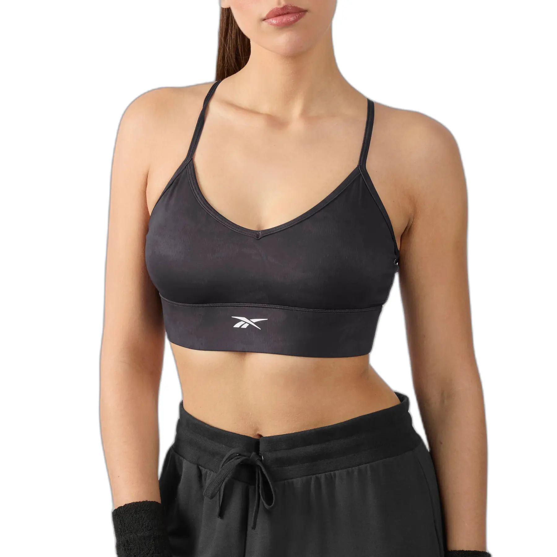 Damen-Sport-BH Reebok ID Train Printed Tri_Back