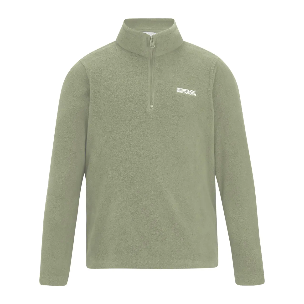 Regatta Kids Hot Shot Ii Half Zip Fleece - Light Sage - 13 Years - Image 3
