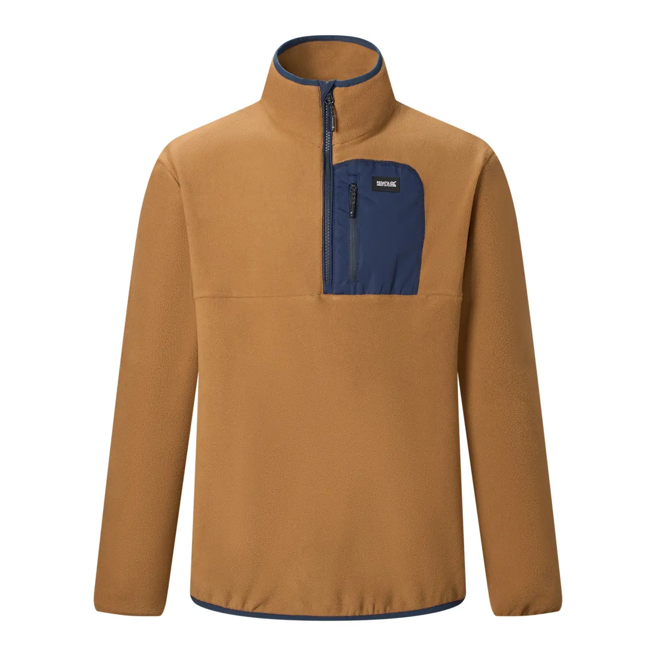 Regatta Frankie Fleece Met Halve Rits Bruin M Man