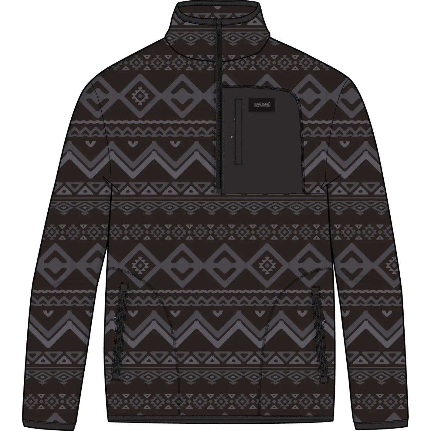 1/2 zip in pile Regatta Frankie Borg