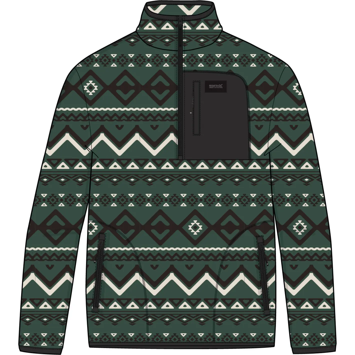 1/2 zip in pile Regatta Frankie Borg