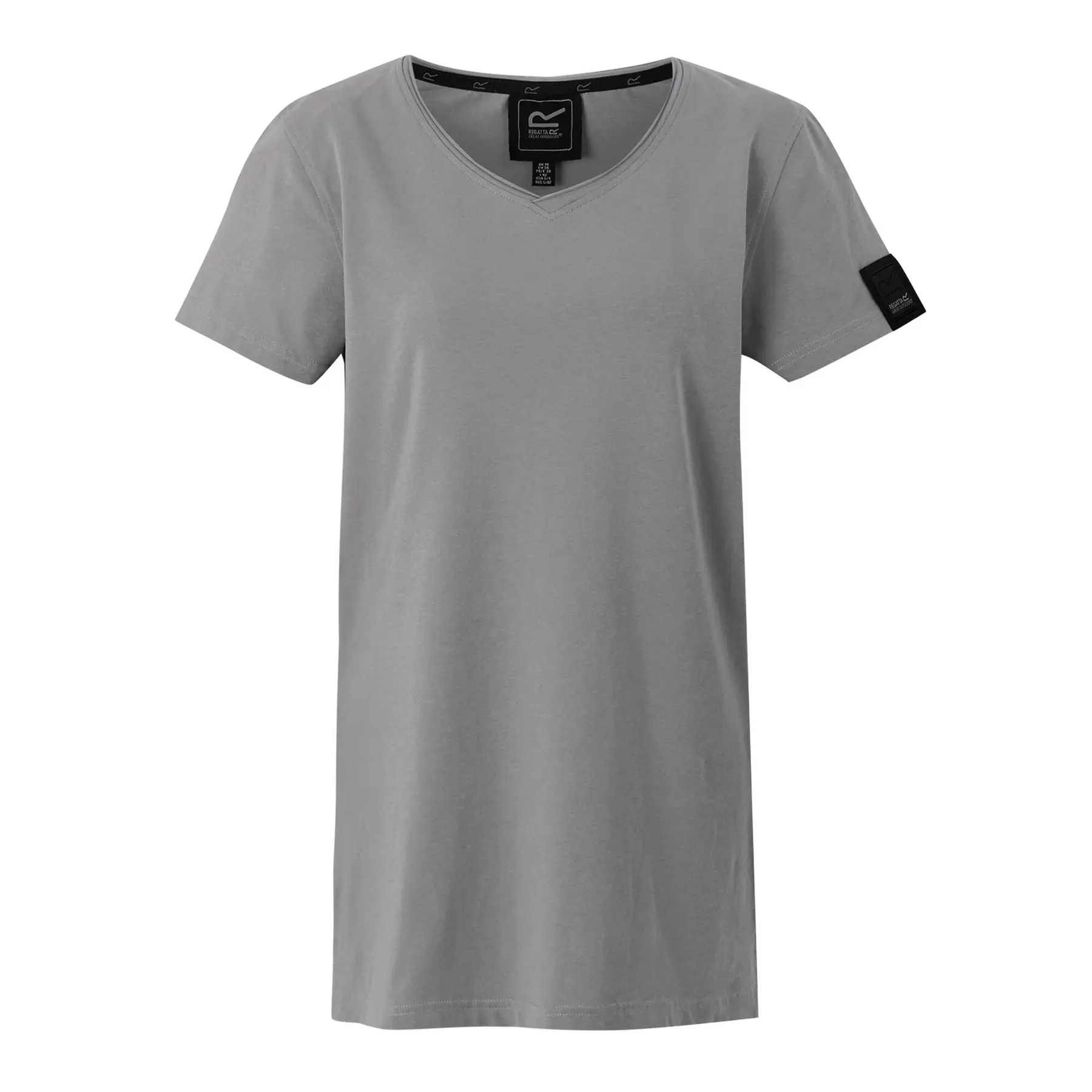 Regatta Women's Grey V-Neck T-Shirt Elkie