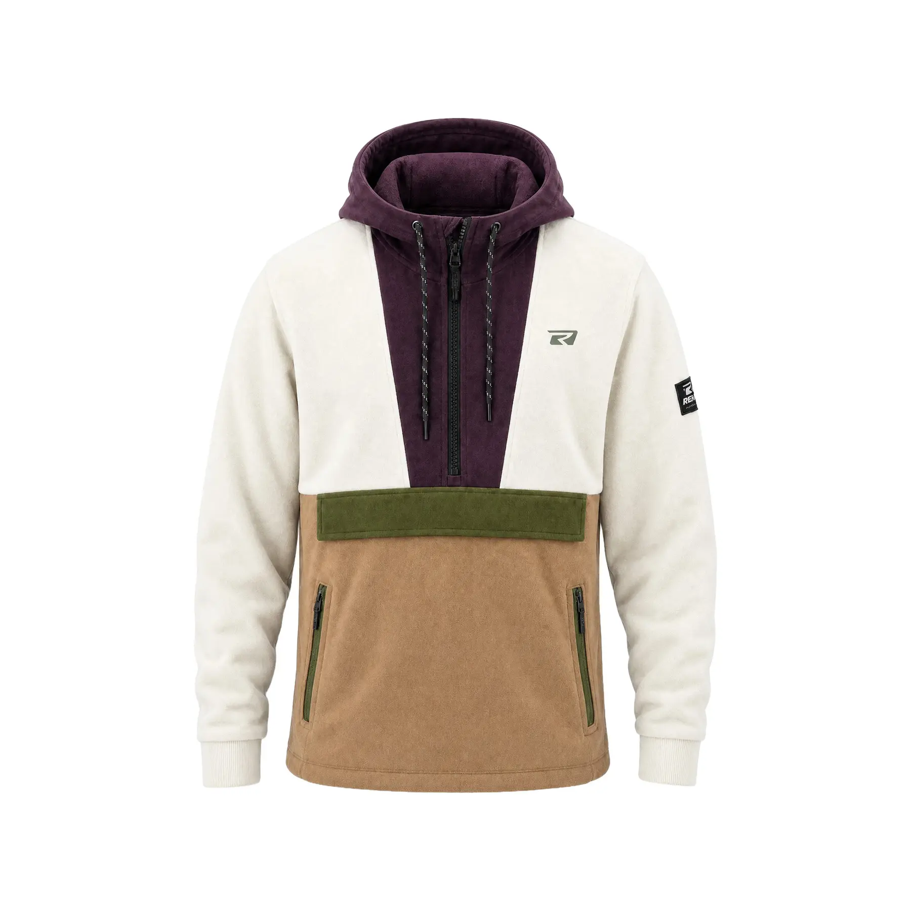 Hoodie mit 1/4 Reißverschluss Rehall David-R26