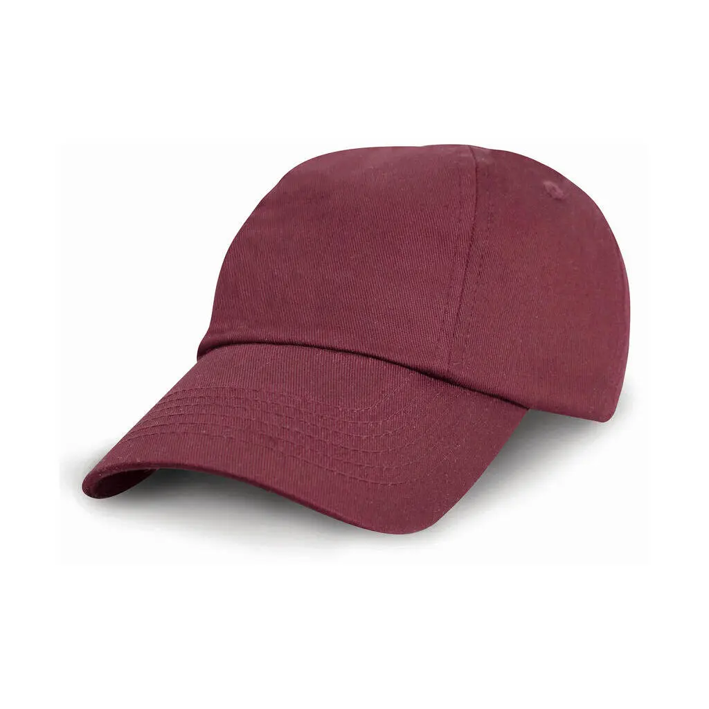 Casquette de baseball en coton sergé enfant Result Low Profil Casquette de baseball en coton sergé enfant Result Low Profil