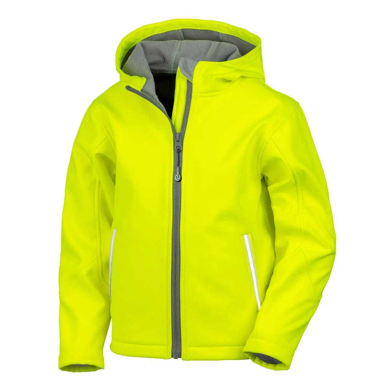 Result Core - Junior TX Performance Hooded Soft Shell Jacket - Neon Yellow - XS (3-4)